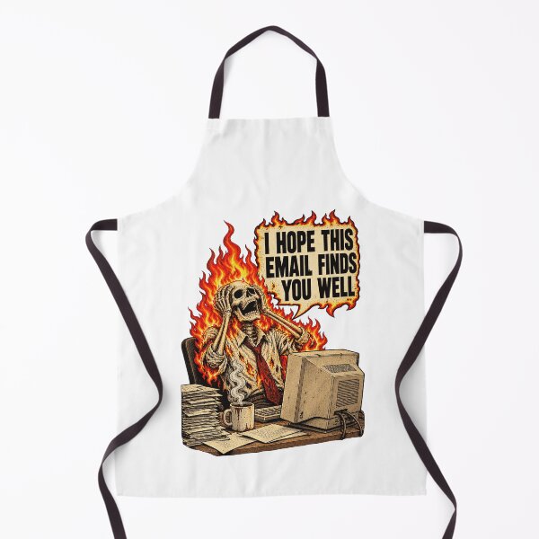 Item preview, I Hope This Email Finds You Well Flaming Skeleton designed and sold by justinhmorton.