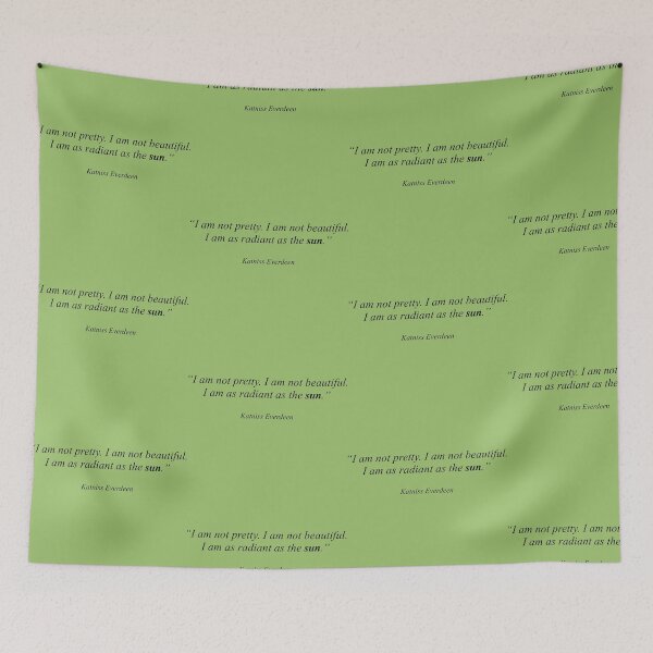 Item preview, Hunger Games Katniss Everdeen Book Quote designed and sold by immelissasavin.