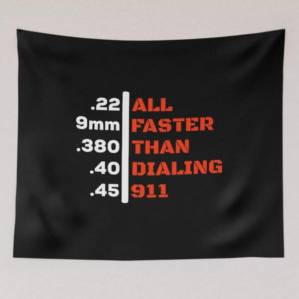 Item preview, All Faster than Dialing 911 designed and sold by Mad Apparel.