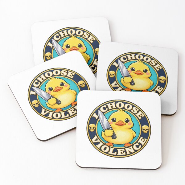 Item preview, I Choose Violence Duck With Knife Funny Meme designed and sold by justinhmorton.