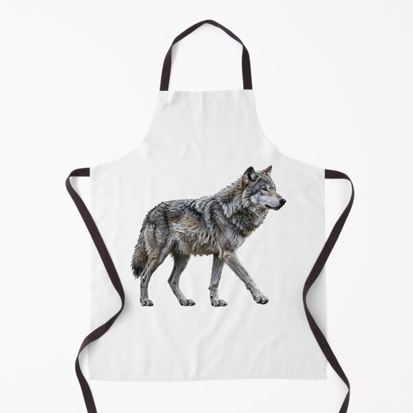 Item preview, Walking Gray Wolf Wildlife Art designed and sold by ThePrintArt.