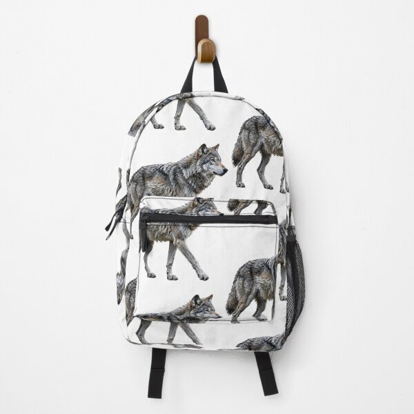 Item preview, Walking Gray Wolf Wildlife Art designed and sold by ThePrintArt.