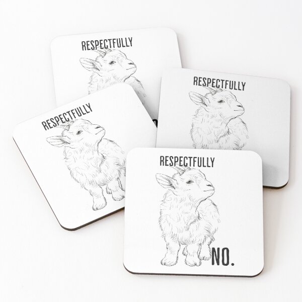Item preview, Respectfully, No — Funny Goat designed and sold by Spellhound.