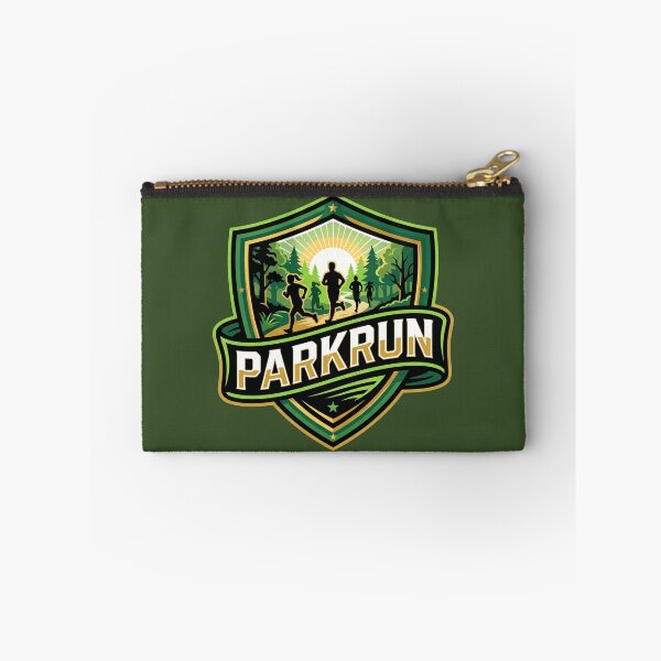 Item preview, Parkrun Shield Trail Running Team Sunrise Crest Runner Graphic    designed and sold by KiwiRider.