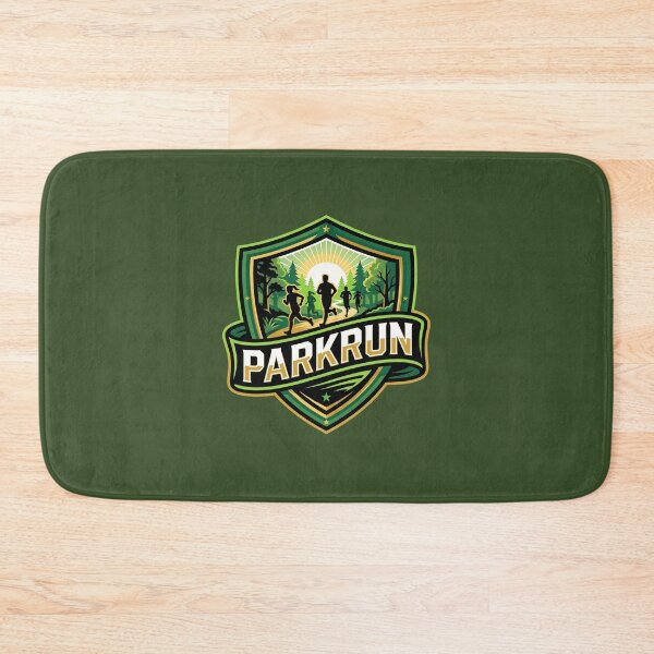 Item preview, Parkrun Shield Trail Running Team Sunrise Crest Runner Graphic    designed and sold by KiwiRider.