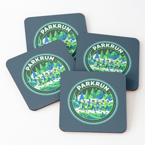 Item preview, Parkrun Community Running Group Forest Trail Circular Badge Graphic designed and sold by KiwiRider.