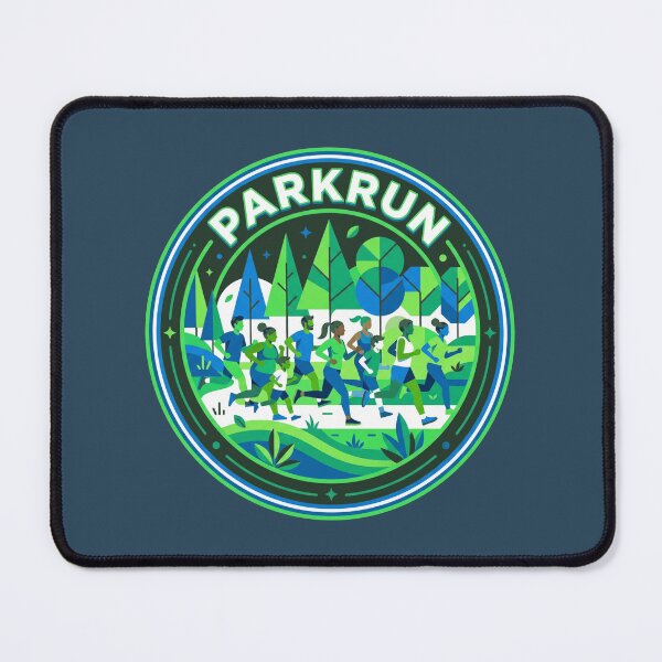 Item preview, Parkrun Community Running Group Forest Trail Circular Badge Graphic designed and sold by KiwiRider.
