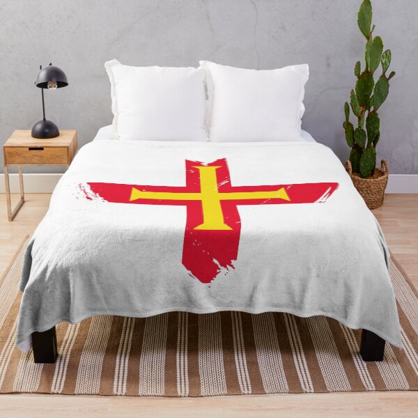 Item preview, Distressed Guernsey Flag Heart GG designed and sold by shitpostee.