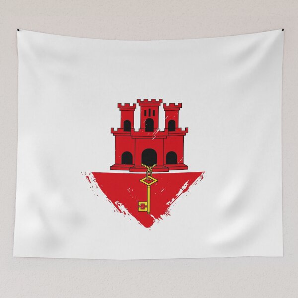 Item preview, Distressed Gibraltar Flag Heart GI designed and sold by shitpostee.
