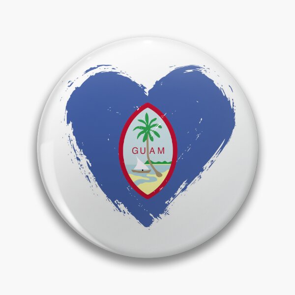 Item preview, Distressed Guam Flag Heart GU designed and sold by shitpostee.