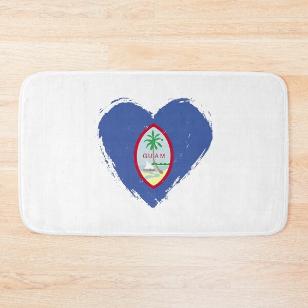 Item preview, Distressed Guam Flag Heart GU designed and sold by shitpostee.