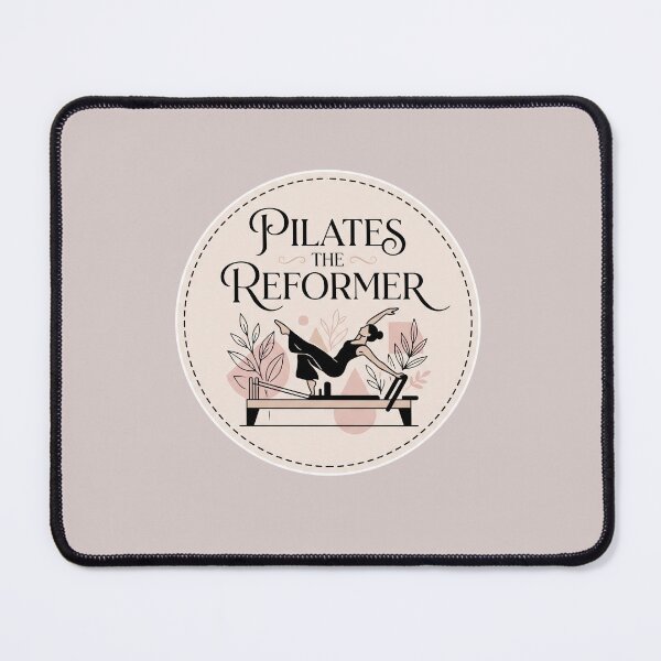 Item preview, Boho Botanical Pilates The Reformer Flow Stitch Style Badge designed and sold by REFORMER & COFFEE STUDIO.