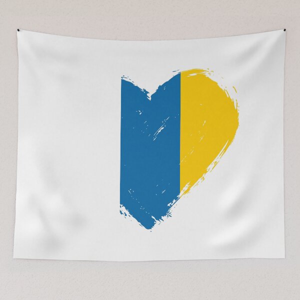 Item preview, Distressed Canary Islands Flag Heart IC designed and sold by shitpostee.
