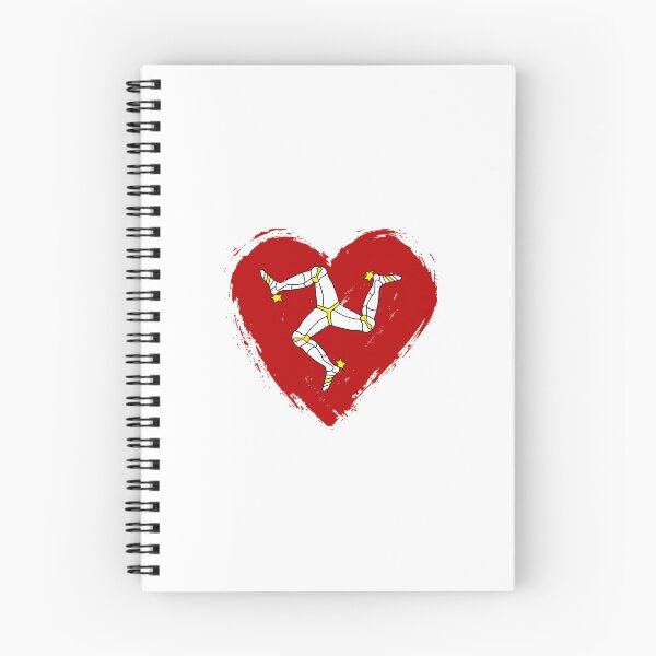 Item preview, Distressed Isle Of Man Flag Heart IM designed and sold by shitpostee.