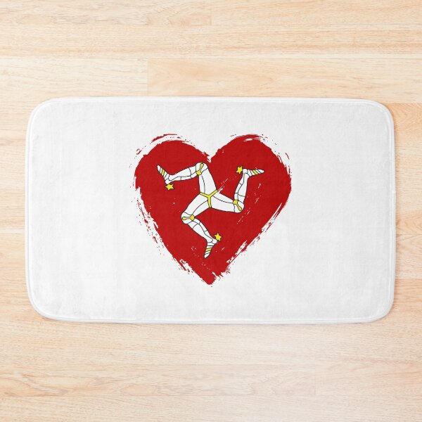 Item preview, Distressed Isle Of Man Flag Heart IM designed and sold by shitpostee.