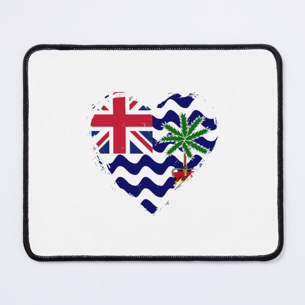 Item preview, Distressed British Indian Ocean Territory Flag Heart IO designed and sold by shitpostee.