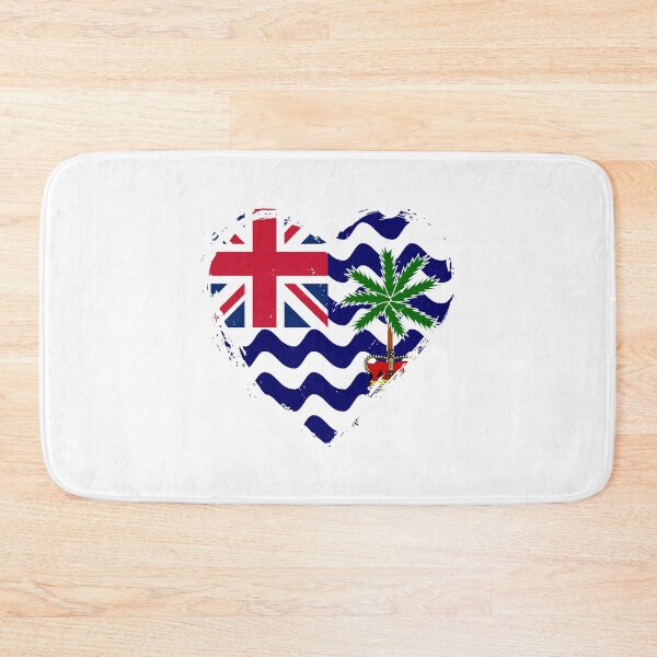 Item preview, Distressed British Indian Ocean Territory Flag Heart IO designed and sold by shitpostee.