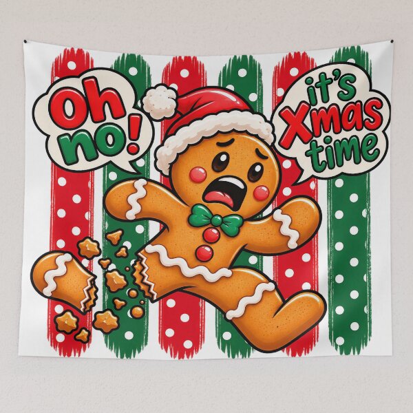 Item preview, Oh No It's Xmas Time Funny Christmas Gingerbread Cookie Oh Snap designed and sold by Luvjesus2.