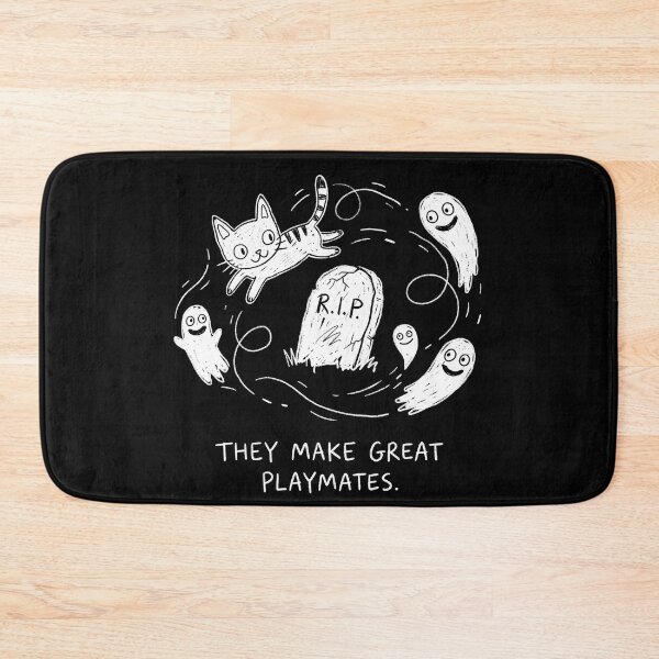 Item preview, Cat and Ghost Playmates Halloween Design designed and sold by Aureluxe.