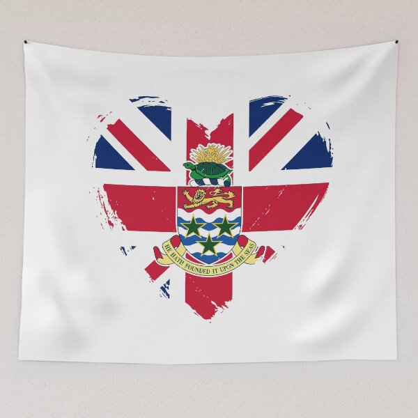 Item preview, Distressed Cayman Islands Flag Heart KY designed and sold by shitpostee.