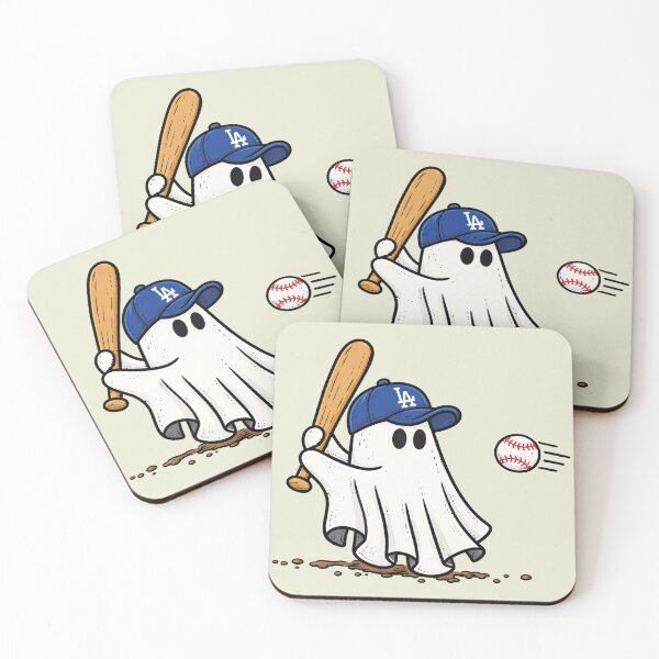 Item preview, Funny Baseball Ghost LA  Spooky Baseball designed and sold by sugarghoulz.