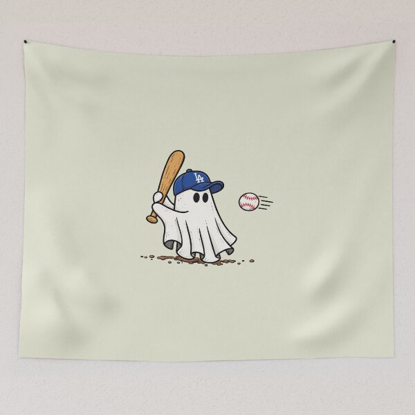 Item preview, Funny Baseball Ghost LA  Spooky Baseball designed and sold by sugarghoulz.