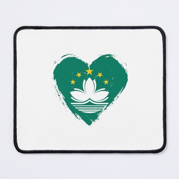 Item preview, Distressed Macau Flag Heart MO designed and sold by shitpostee.