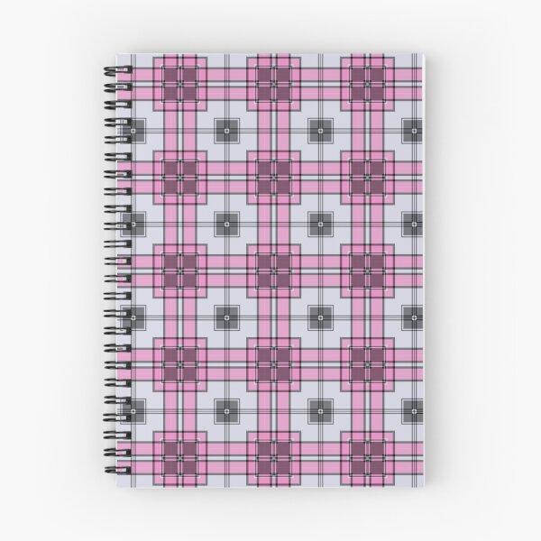 Artikelvorschau, Rosa-Grau-Pflaume Geometrisches Tartan-Karo entworfen und verkauft von The-Repository.