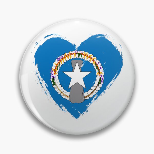 Item preview, Distressed Northern Mariana Islands Flag Heart MP designed and sold by shitpostee.