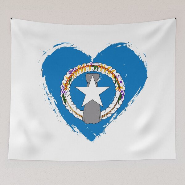 Item preview, Distressed Northern Mariana Islands Flag Heart MP designed and sold by shitpostee.