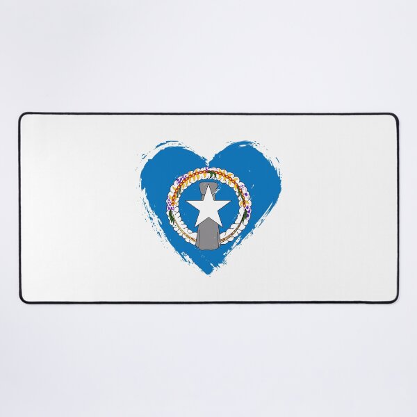 Item preview, Distressed Northern Mariana Islands Flag Heart MP designed and sold by shitpostee.