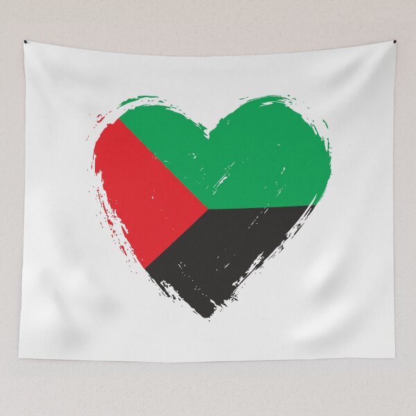 Item preview, Distressed Martinique Flag Heart MQ designed and sold by shitpostee.