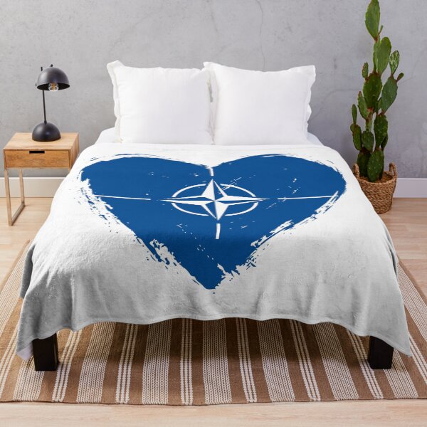 Item preview, Distressed NATO Flag Heart designed and sold by shitpostee.