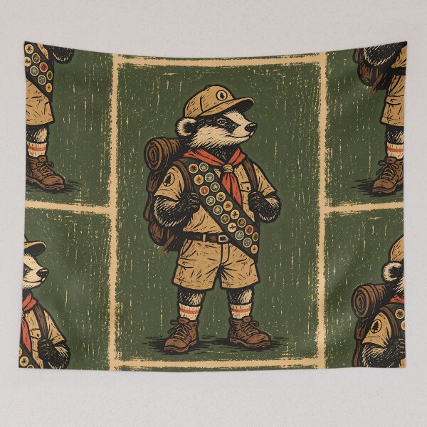 Item preview, Boy Scout Badger – Funny Animal Pun, Scout Humor designed and sold by Douglystuff.