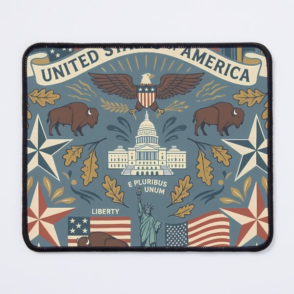 Item preview, United States Space World Colors Nature Art Home designed and sold by ART ATTACK ZONE.