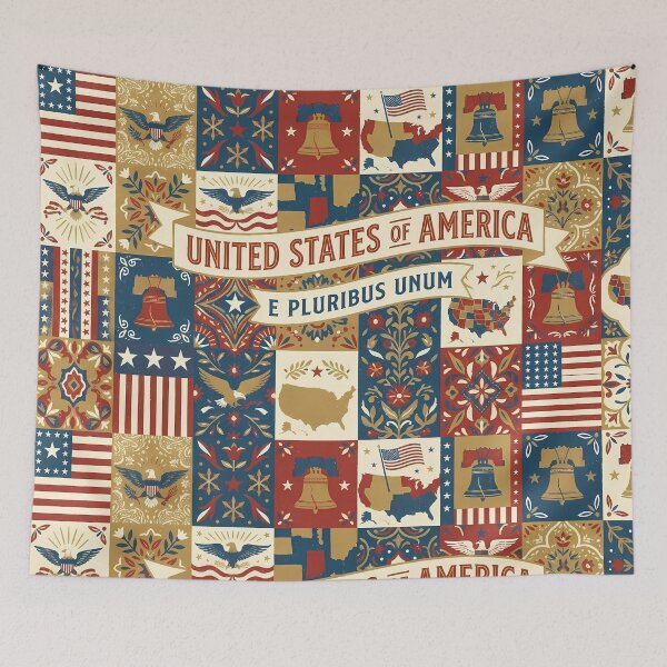 Item preview, American Animal Space World Colors Nature Art Home designed and sold by ART ATTACK ZONE.