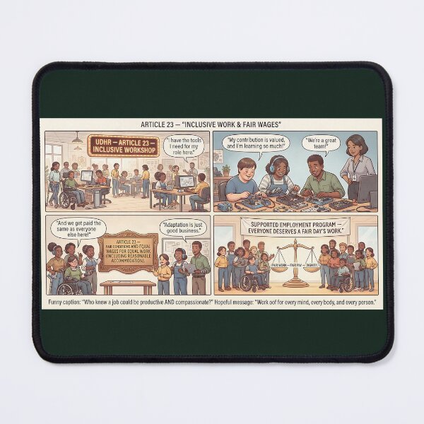 Item preview, Inclusion in the workplace: Fair wages and equal opportunities for all designed and sold by Mianku | Für das Leben.
