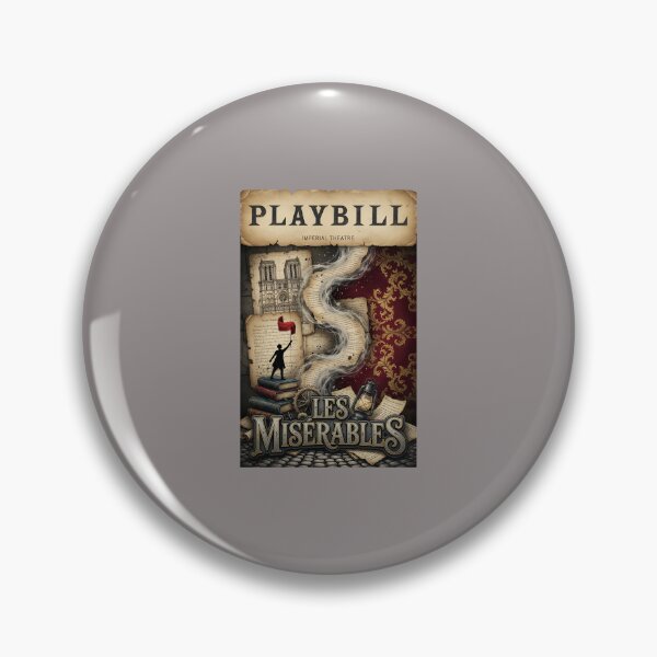 Item preview, Les Miserables Playbill Style Theatre Poster Tee-19 designed and sold by PhilipStolze.