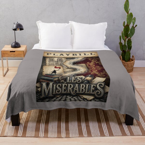 Item preview, Les Miserables Playbill Style Theatre Poster Tee-19 designed and sold by PhilipStolze.