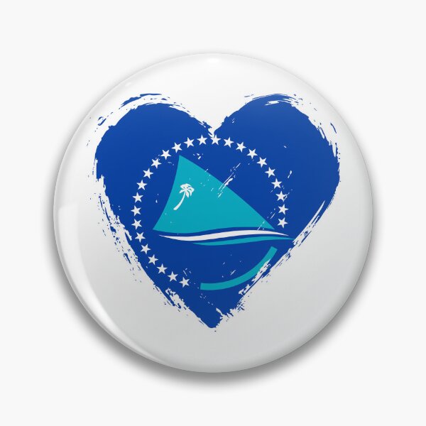 Item preview, Distressed Pacific Community Flag Heart designed and sold by shitpostee.