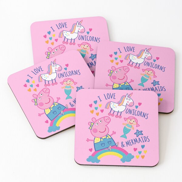 Item preview, I LOVE UNICORNS AND MERMAIDS designed and sold by YChangShop.
