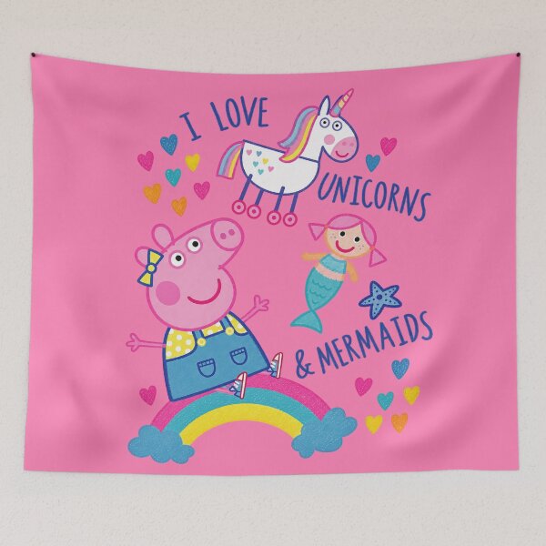 Item preview, I LOVE UNICORNS AND MERMAIDS designed and sold by YChangShop.