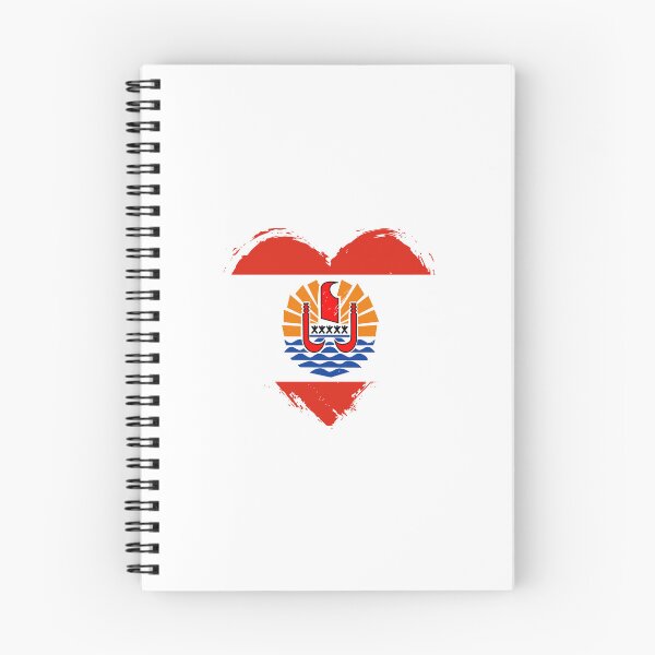 Item preview, Distressed French Polynesia Flag Heart PF designed and sold by shitpostee.