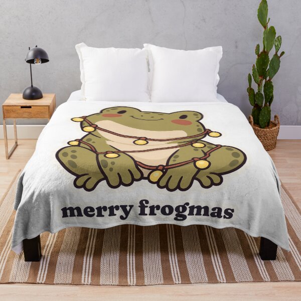 Item preview, Merry Frogmas Happy Frog in Christmas Lights designed and sold by OuqCreations.