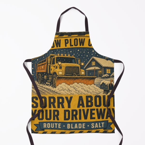 Item preview, Sorry About Your Driveway Funny Snow Plow Driver Sign designed and sold by BoosterShop.