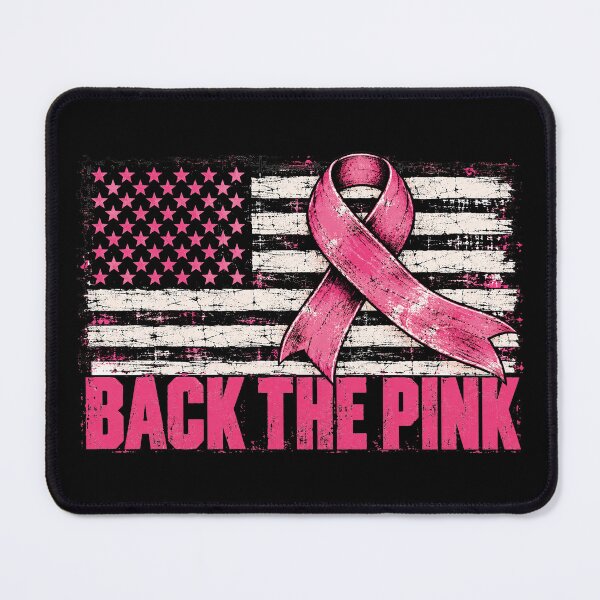 Item preview, Back The Pink Us Flag Breast Cancer Awareness designed and sold by Sallyjoywaxart.