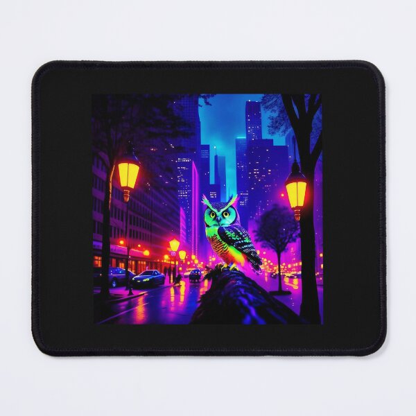 Item preview, owl round neon town designed and sold by Dallaskn1ght.