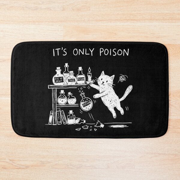 Item preview, It's Only Poison Cat Illustration designed and sold by Aureluxe.