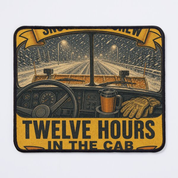 Item preview, Twelve Hours In The Cab Long Shift Plow Cab Sign designed and sold by BoosterShop.