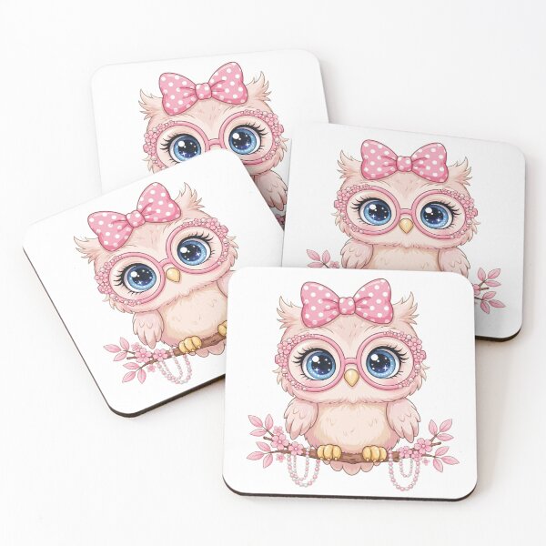 Item preview, Cute Pink Coquette Owl  designed and sold by Mindful56.